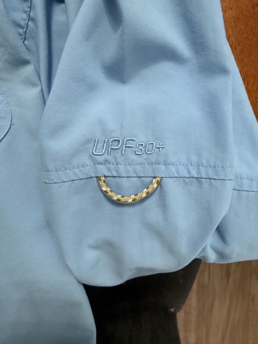 Columbia Light Blue Long Sleeve Button-Up Outdoor Shirt - Picture 8 of 8